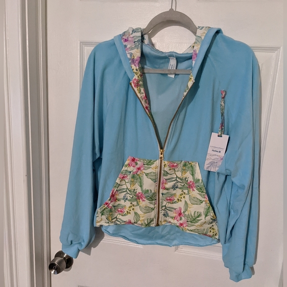 LSF X HURLEY - HAWAIIAN HIBISCUS TERRY ZIP UP HOODIE - Picture 6 of 12